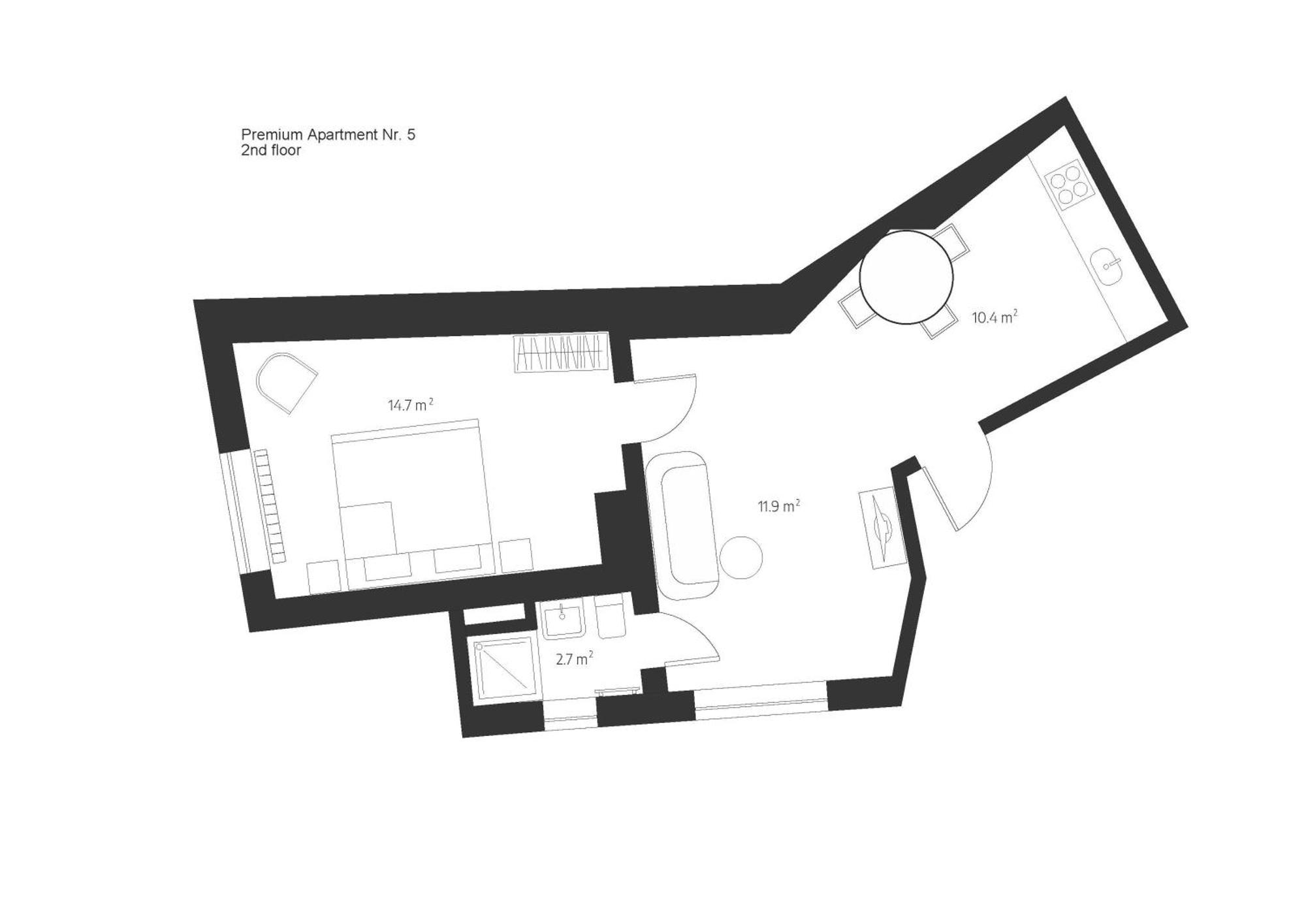 Centra Nams - Center Apartments Cesis Bilik gambar