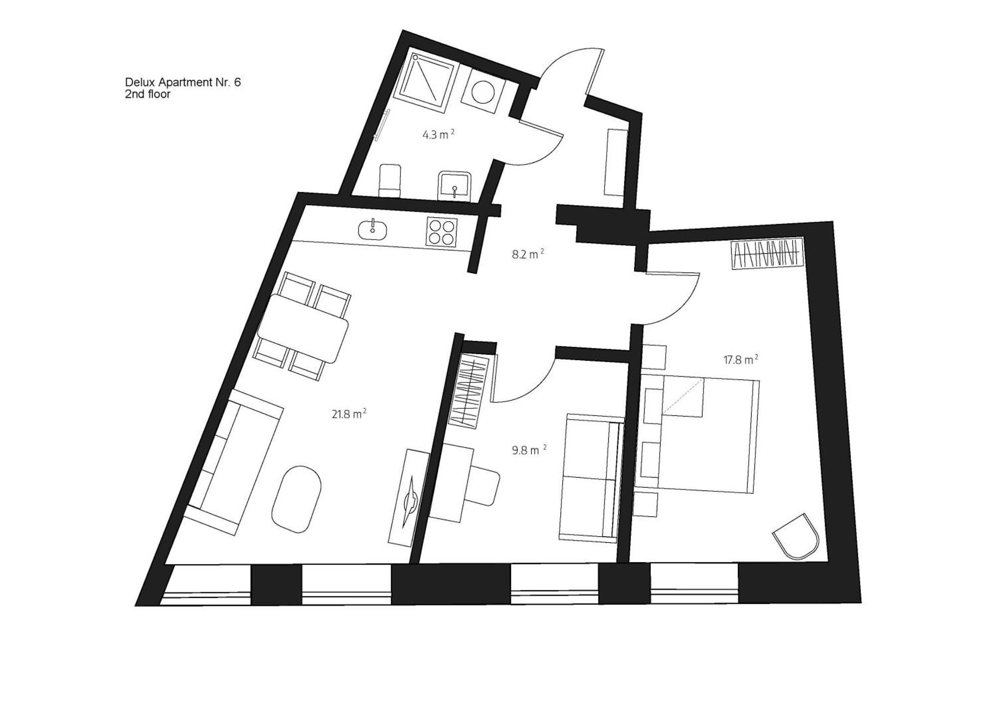 Centra Nams - Center Apartments Cesis Bilik gambar